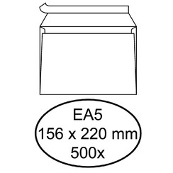 Enveloppe bancaire Quantore EA5 156x220mm AC blanc 500pcs