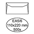 Hermes Enveloppe bancaire Hermes EA5/6 110x220mm blanc 500 pièces