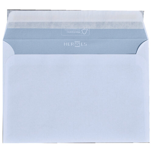 Hermes Envelop Hermes bank C6 114x162mm zelfklevend met strip wit