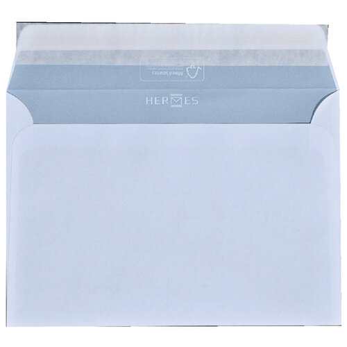 Hermes Envelop Hermes bank EA5 156x220mm zelfklevend met strip wit 50 stuk