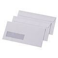 Quantore Envelop Quantore 110x220mm venster 3x10cm links zelfkl 500st