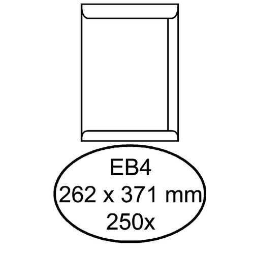 Quantore Envelop Quantore akte EB4 262x371mm wit 250stuks