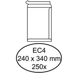 Enveloppe Quantore EC4 240x340mm autocollant blanc 250 pièces