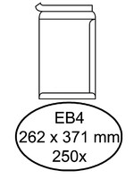 Quantore Enveloppe Quantore EB4 262x371mm autocollant blanc 250 pièces