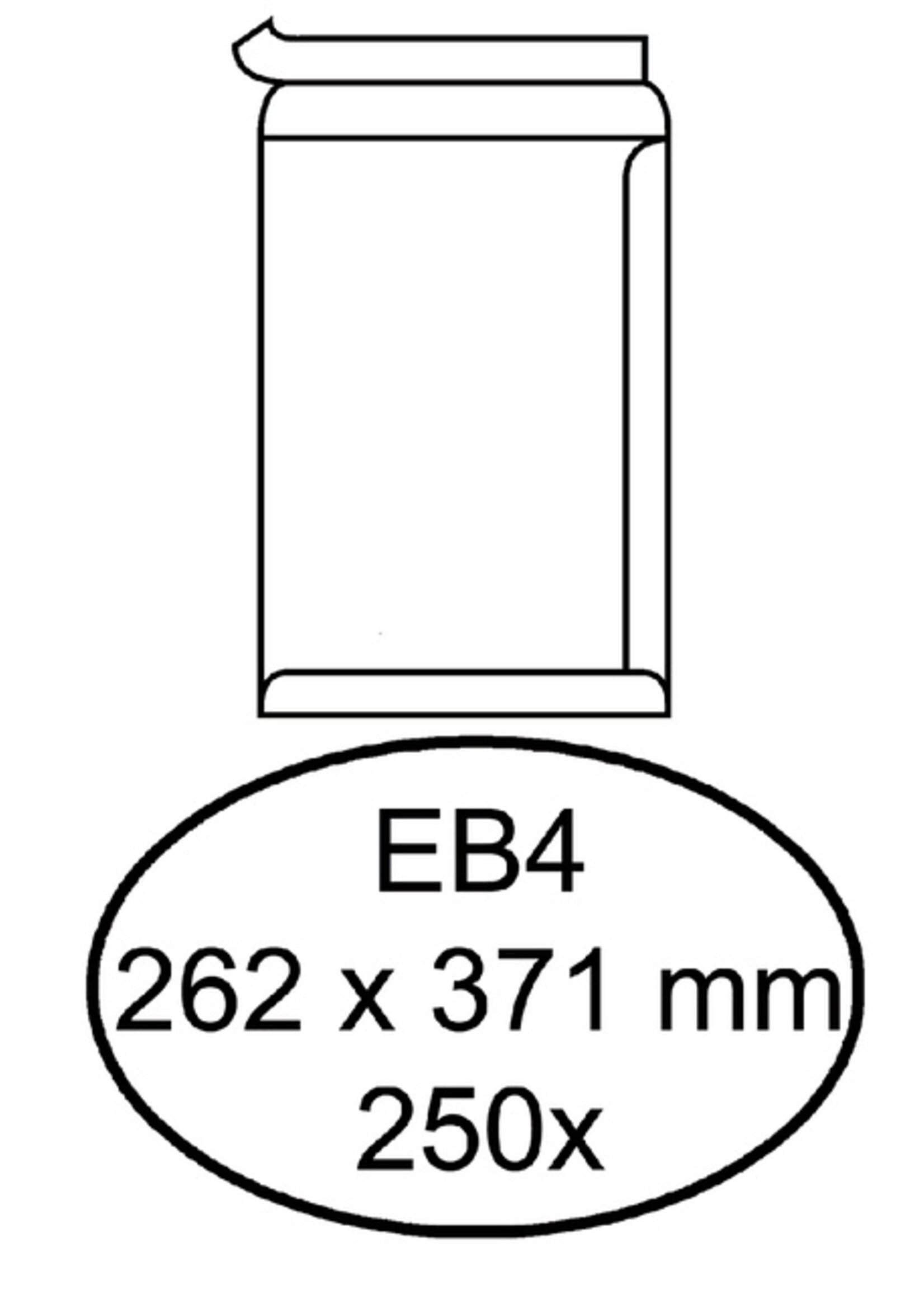 Quantore Enveloppe Quantore EB4 262x371mm autocollant blanc 250 pièces