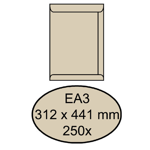 Quantore Envelop Quantore akte EA3 312x441mm cremekraft 250stuks