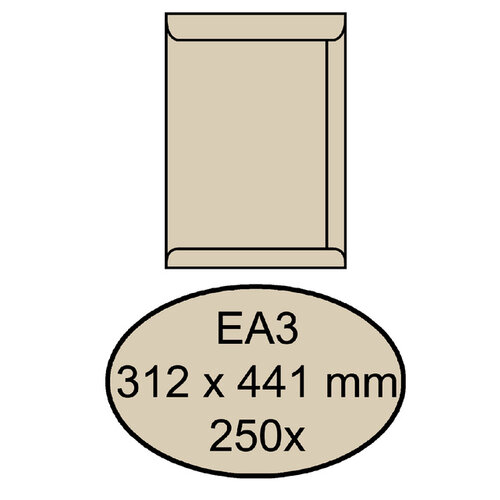 Quantore Enveloppe Quantore EA3 312x441mm kraft crème 250 pièces
