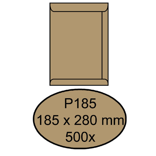 Quantore Enveloppe Quantore P185 185x280mm kraft brun 500 pièces