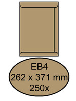 Quantore Envelop Quantore akte EB4 262x371mm bruinkraft 250stuks