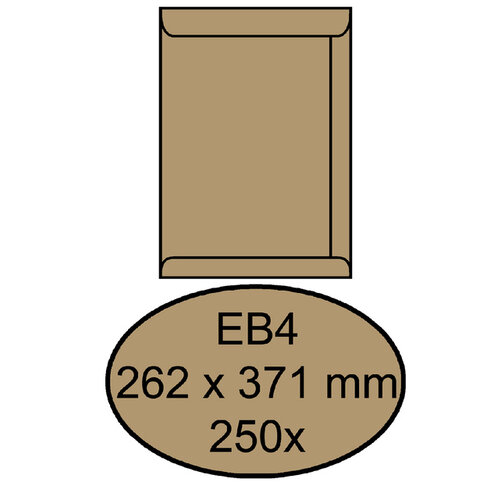 Quantore Enveloppe Quantore EB4 262x371mm kraft brun 250 pièces