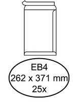 Hermes Enveloppe Hermes EB4 262x371mm autocollant blanc 25pcs