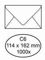 Office Envelop IEZZY bank C6 114x162mm gegomd wit