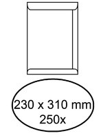 Office Envelop akte IEZZY 230x310mm zelfklevend 100gr wit 250stuks