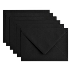 Enveloppe Papicolor C6 114x162mm noir corbeau