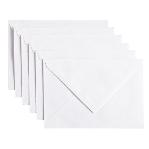 Papicolor Enveloppe Papicolor C6 114x162mm kraft blanc