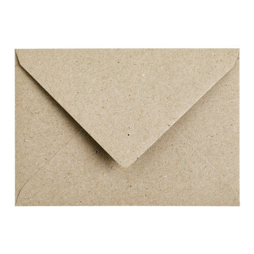 Papicolor Envelop Papicolor C6 114x162mm kraft grijs