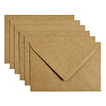 Papicolor Envelop Papicolor C6 114x162mm kraft bruin