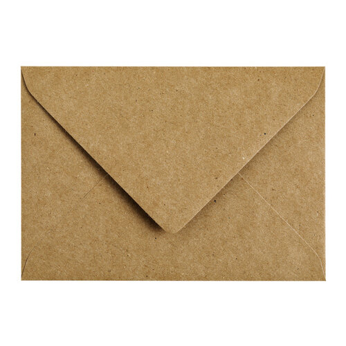 Papicolor Envelop Papicolor C6 114x162mm kraft bruin