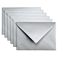 Papicolor Enveloppe Papicolor C6 114x162mm argent métallisé