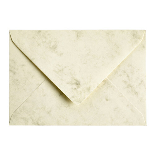Papicolor Envelop Papicolor C6 114x162mm marble Ivoor