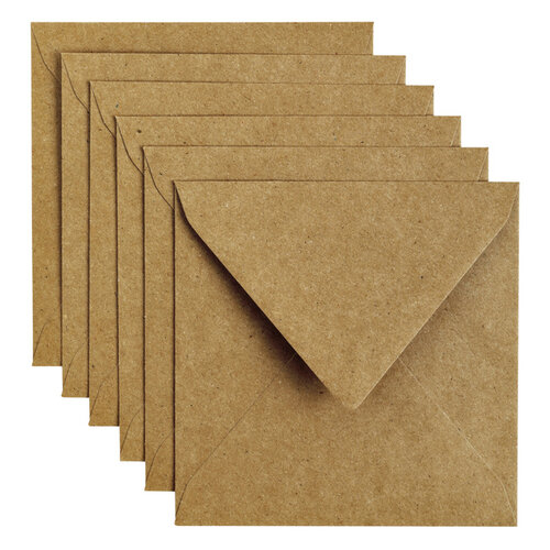 Papicolor Enveloppe Papicolor 140x140mm kraft brun