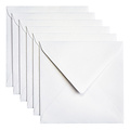 Papicolor Enveloppe Papicolor 140x140mm blanc perle métallisé