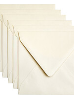 Papicolor Envelop Papicolor 140x140mm metallic ivoor