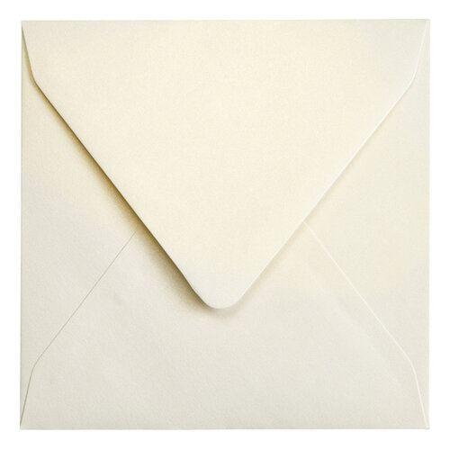 Papicolor Enveloppe Papicolor 140x140mm ivoire métallisé