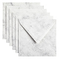 Papicolor Envelop Papicolor 140x140mm marble grijs