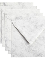 Papicolor Enveloppe Papicolor 140x140mm gris marbré