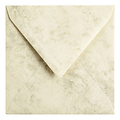 Papicolor Envelop Papicolor 140x140mm marble Ivoor