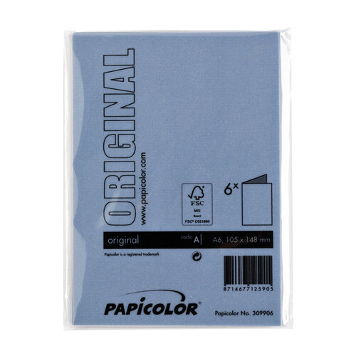 Papicolor Correspondentiekaart Papicolor dubbel 105x148mm donkerblauw
