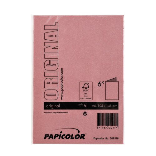 Papicolor Correspondentiekaart Papicolor dubbel 105x148mm rood