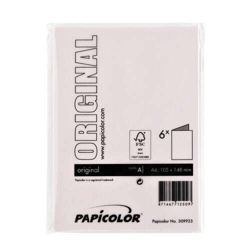 Papicolor Correspondentiekaart Papicolor dubbel 105x148mm lichtroze