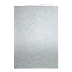 Carte de correspondance Papicolor double 105x148mm argent