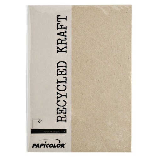 Papicolor Kopieerpapier Papicolor A4 100gr 12vel kraft grijs