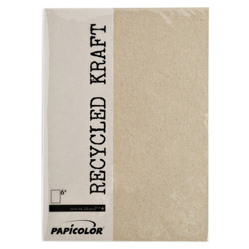 Papicolor Papier copieur Papicolor A4 12 feuilles kraft gris
