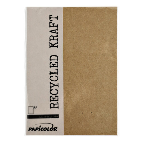 Papicolor Kopieerpapier Papicolor A4 100gr 12vel kraft bruin