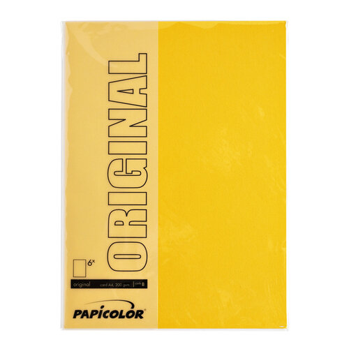 Papicolor Papier copieur Papicolor A4 6 feuilles jaune bouton d'or