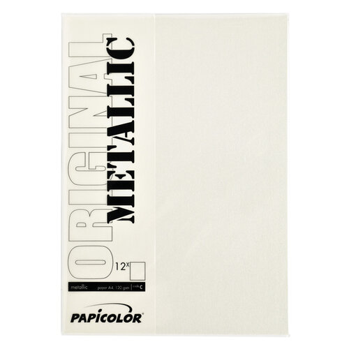 Papicolor Kopieerpapier Papicolor A4 200gr 3vel metallic ivoor