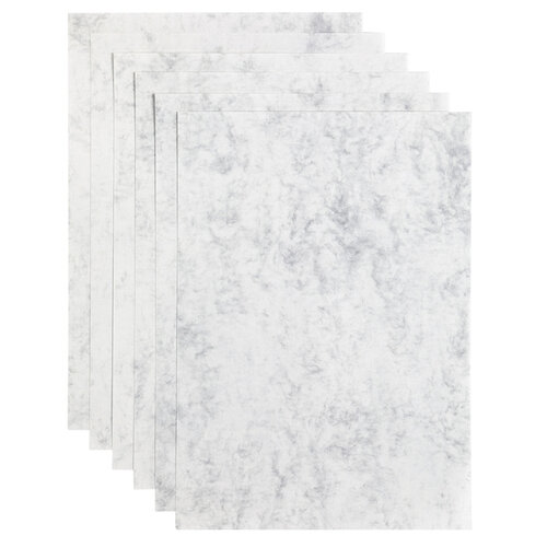 Papicolor Kopieerpapier Papicolor A4 200gr 6vel marble grijs