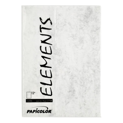 Papicolor Kopieerpapier Papicolor A4 200gr 6vel marble grijs