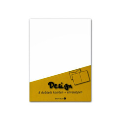 Cartes doubles + Enveloppes Papyrus 114x162mm Ivoire