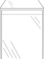 Cleverpack Envelop CleverPack akte A4 220x300mm zelfkl. transp. 50stuks
