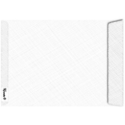 Pochette à soufflet Tyvek EB4 262x371x38mm 75g blanc 100pcs