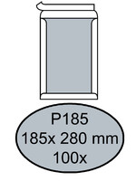 Quantore Envelop Quantore bordrug P185 185x280mm zelfkl. wit 100stuks