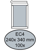 Quantore Enveloppe Quantore dos carton EC4 240x340mm AC blanc 100pcs