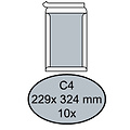 Quantore Envelop Quantore bordrug C4 229x324mm zelfkl. wit 10stuks