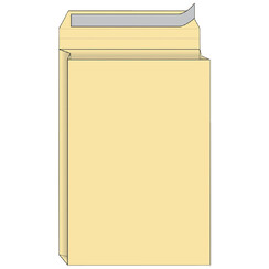 Enveloppe à soufflet Quantore 230x350x38mm AC crème 125 pièces