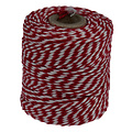 Muller Touw katoen 45meter 50gr rood/wit